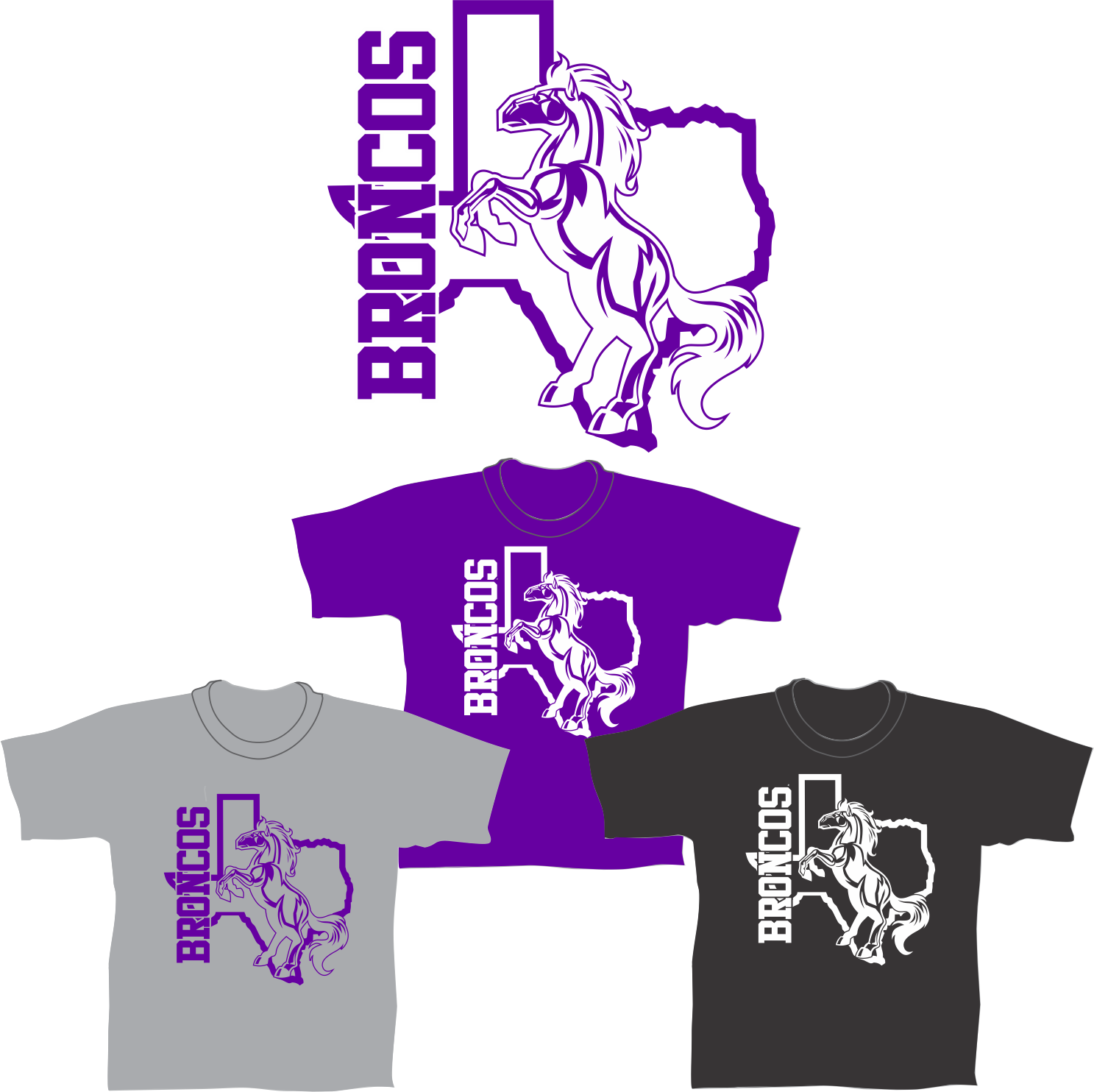 Total Graphics Of Dayton · Texas Bronco